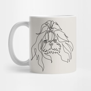 One line Shih Tzu Mug